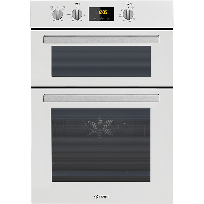 Indesit Aria IDD 6340 WH Electric Double Built-in Double Oven in White (Discontinued)
