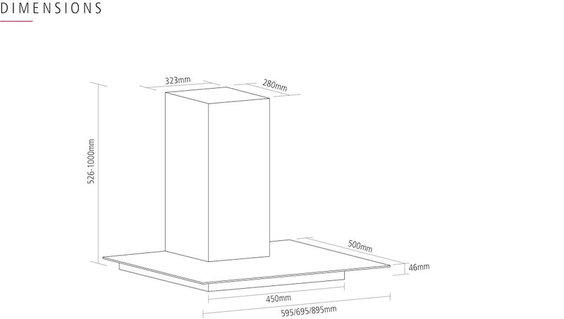 Caple FGC920 Chimney Hood