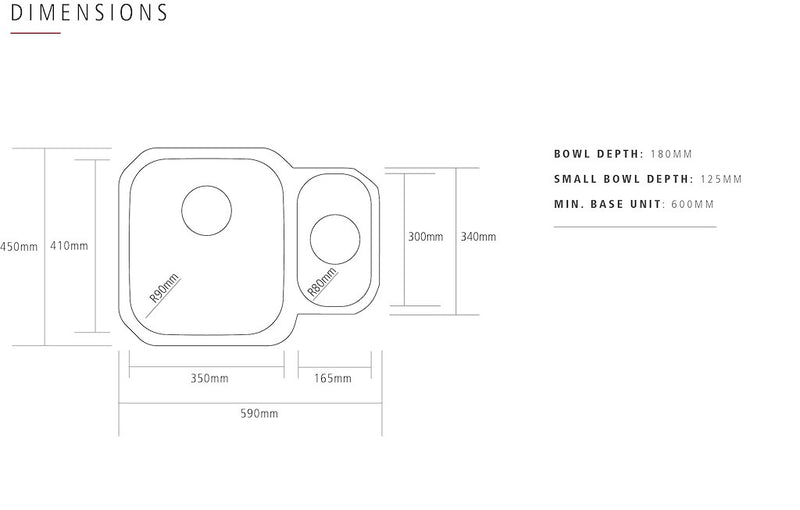 Caple FORM150UNI Form 150 Undermounted