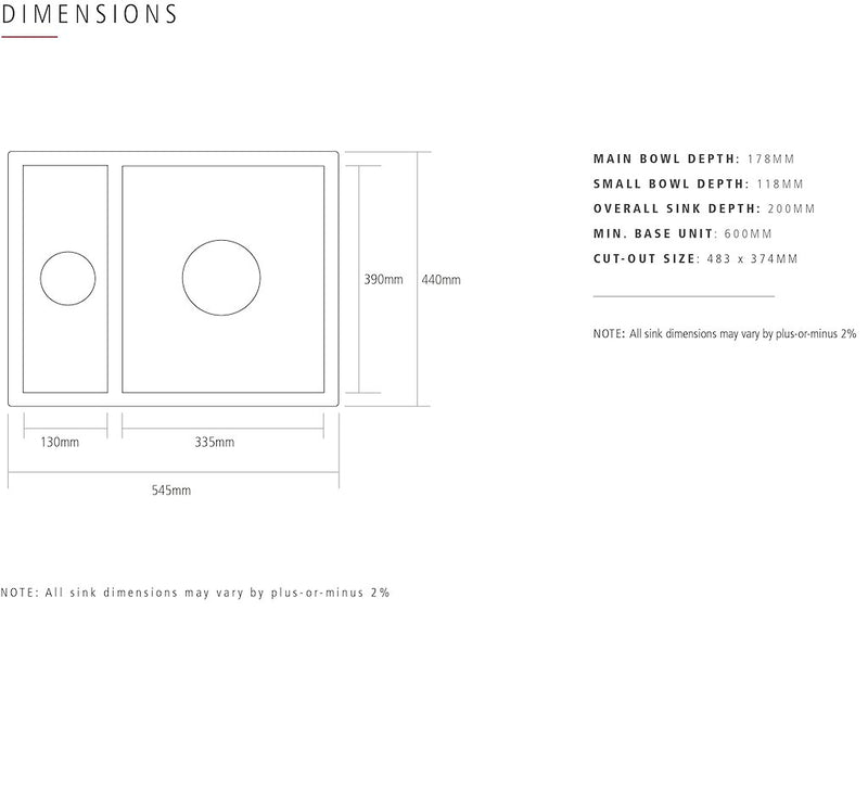 Caple FRI150U Friska Undermount Sink