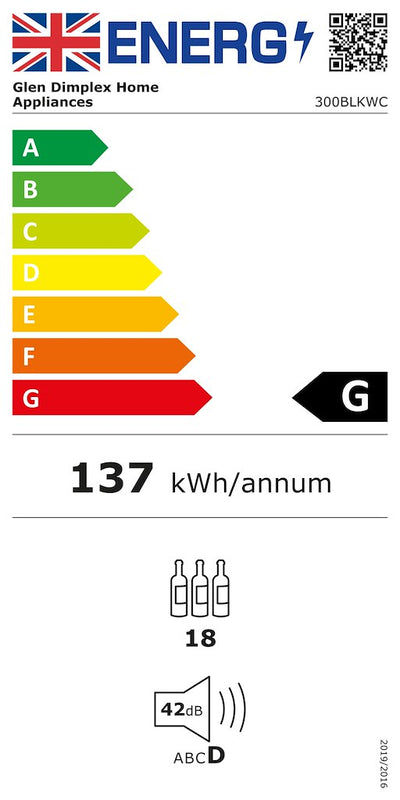 Stoves 300WC 18 Bottle Wine Cooler (Discontinued)