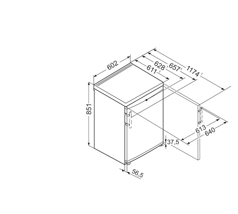 Liebherr GP1476 Low Frost Undercounter Freezer (Discontinued)