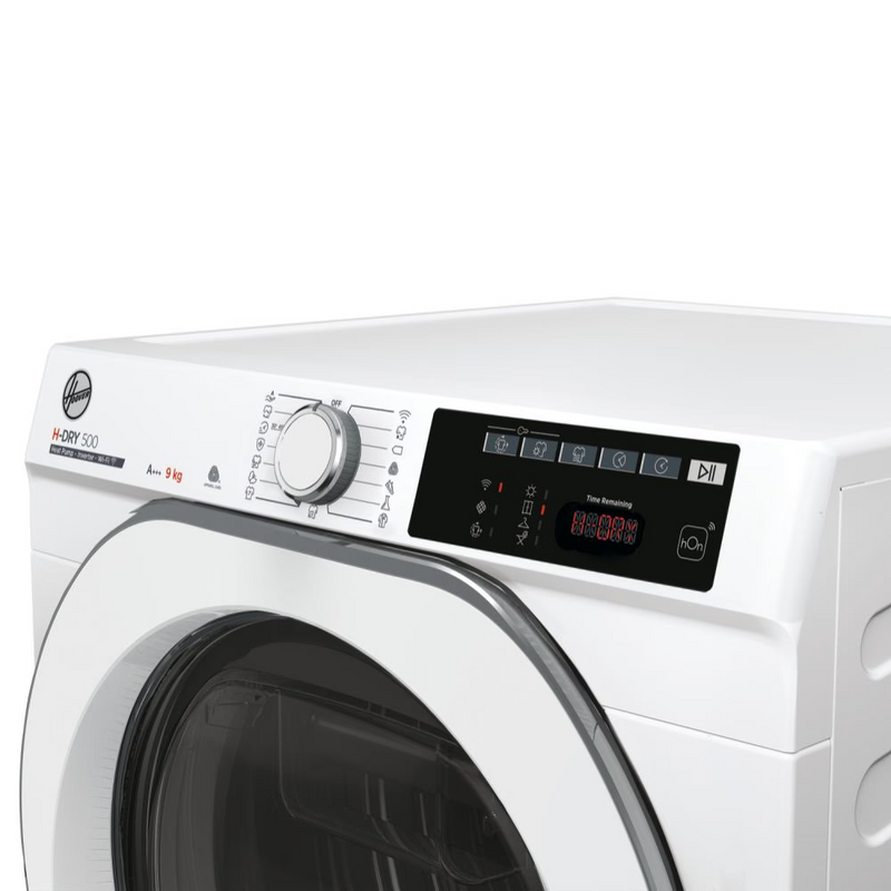 Hoover NDE H9A3TCE-80/N D-Dry 500 9kg Heat Pump Tumble Dryer - White (Discontinued)