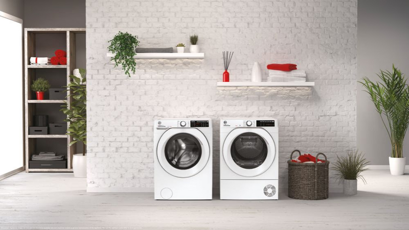 Hoover NDE H9A3TCE-80/N D-Dry 500 9kg Heat Pump Tumble Dryer - White (Discontinued)
