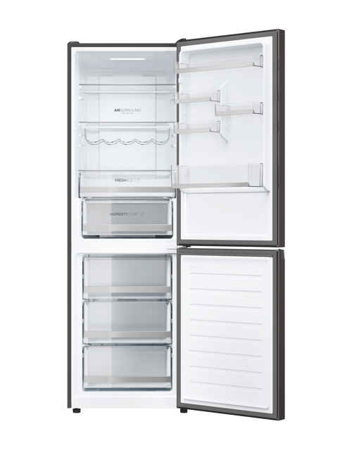 Haier HDW3618DNPD Fridge Freezer - Dark Inox - D Rated (Discontinued)