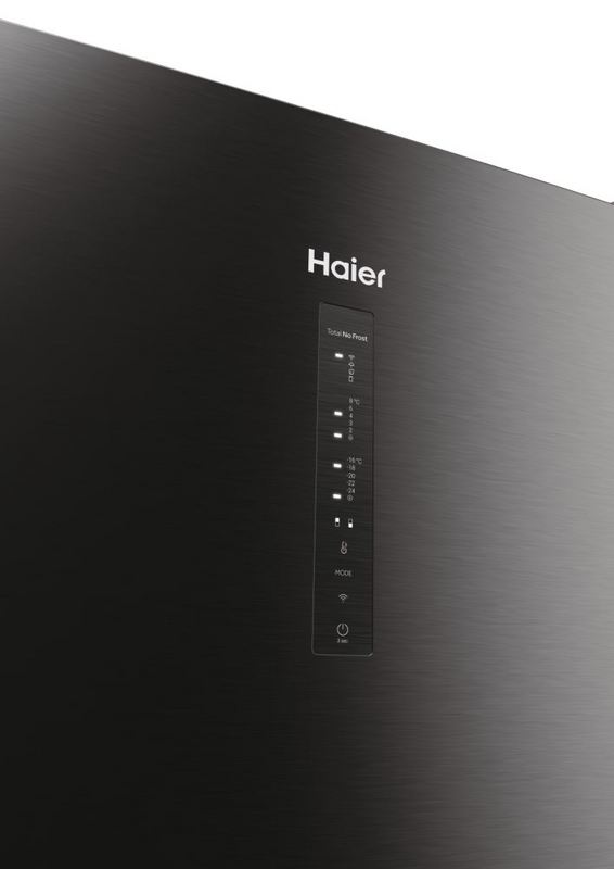 Haier HDW3620DNPD Fridge Freezer - Dark Inox - D Rated (Discontinued)