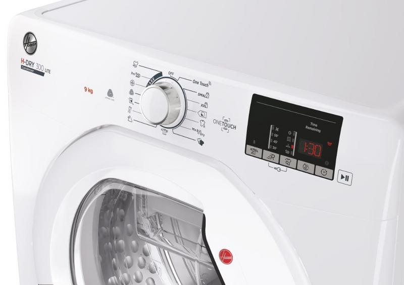 Hoover H-Dry 300 HLE C9DE NFC 9kg Condenser Tumble Dryer - White (Discontinued)