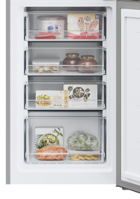 Hoover HOCT3L517ESK-1 Fridge Freezer - Silver - E Rated (Discontinued)