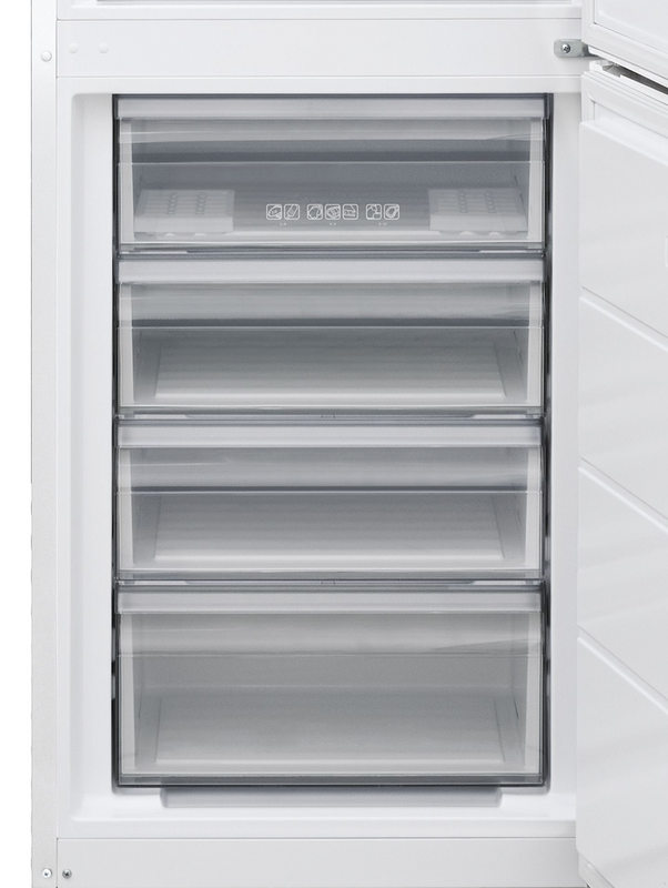 Hoover HOCV1T618EWWK-1 Fridge Freezer - Silver - E Rated (Discontinued)