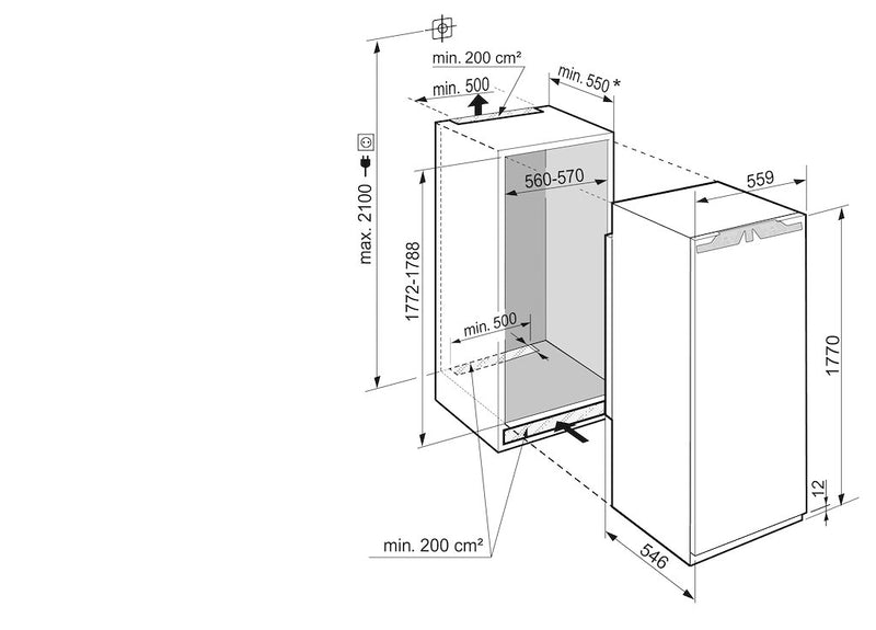 Liebherr IRBe5120 Fully Integrated Larder Fridge (Discontinued)