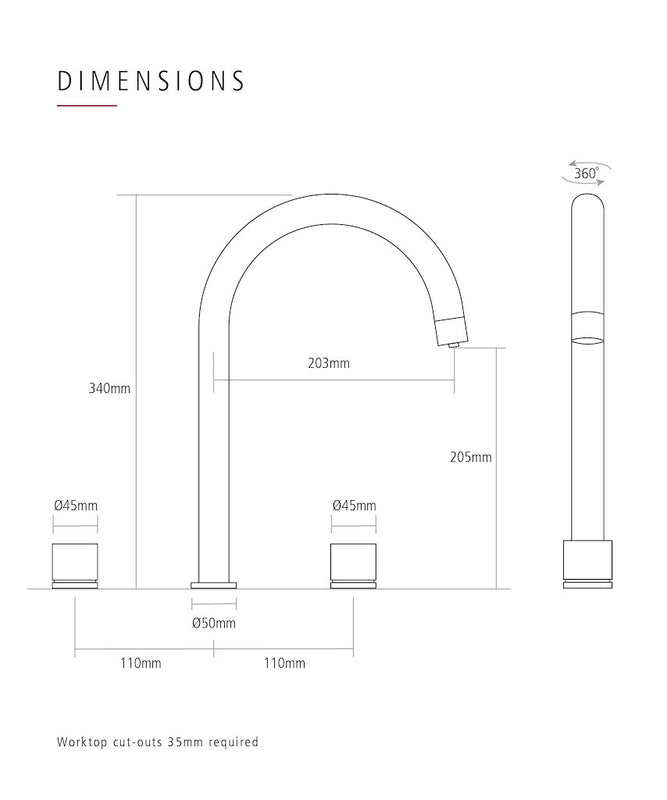 Caple JOY/BS Caple JOY/BS Dual Control Tap