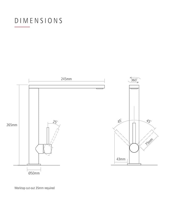 Caple KAR/SS Single Lever Tap
