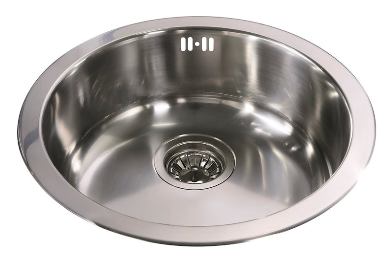 CDA KR21SS Single Round Bowl Sink