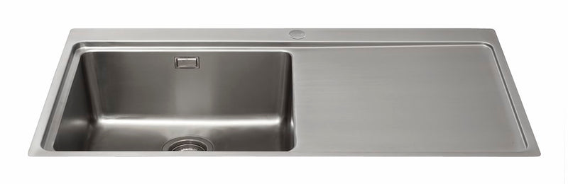 CDA KVF21RSS Single Bowl Flush-Fit Sink with Right Hand Drainer