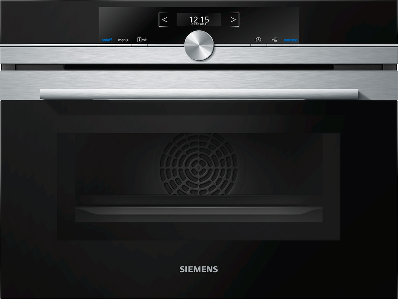 Siemens CM633GBS1B, Built-in compact oven with microwave function