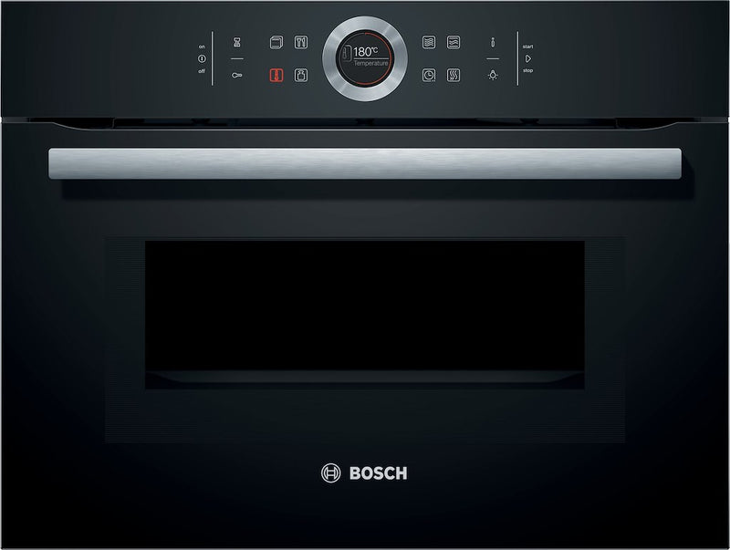 Bosch CMG633BB1B, Built-in compact oven with microwave function