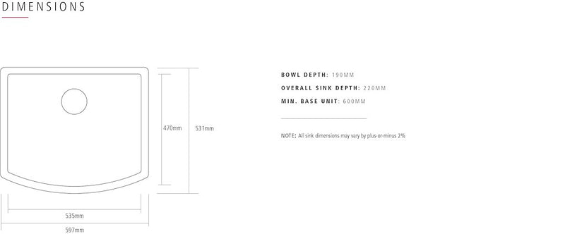 Caple PEMBERLEY Pemberley Sit-on W597mm