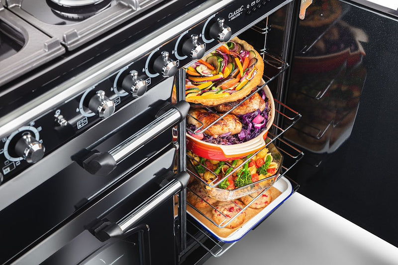 Rangemaster CDL100DFFBL/C 100cm Dual Fuel Range Cooker
