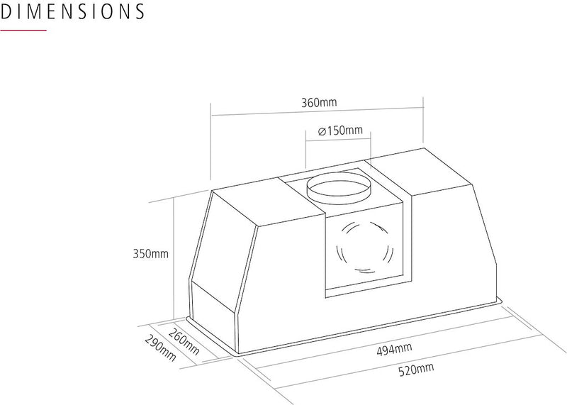 Caple ST523 Integrated Cooker Hood (Discontinued)