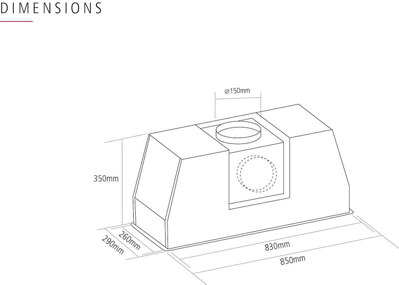 Caple ST853 Integrated Cooker Hood (Discontinued)