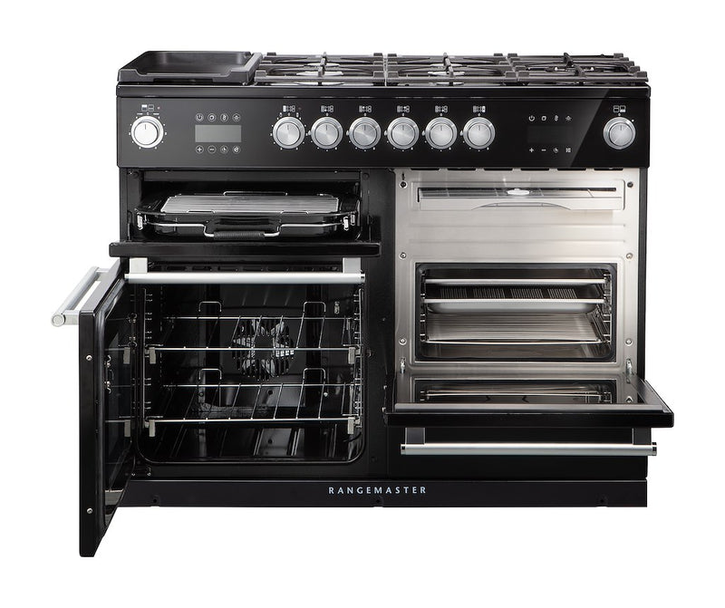 Rangemaster NEX110SODFFCB/C NEXUS Steam 110cm Dual Fuel Range Cooker