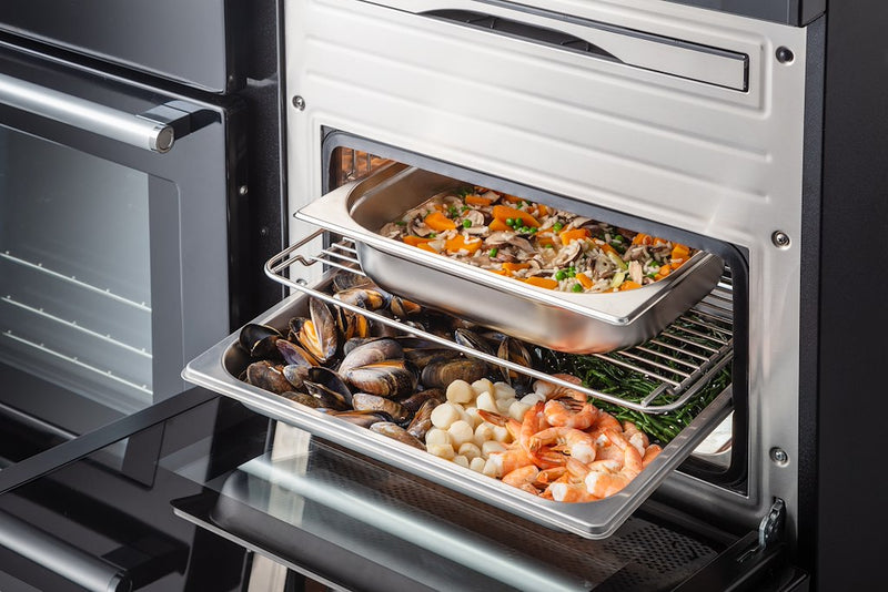 Rangemaster NEX110SODFFCB/C NEXUS Steam 110cm Dual Fuel Range Cooker