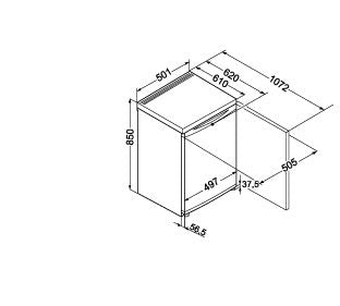Liebherr T1404 Undercounter Fridge with 4* Ice Box (Discontinued)