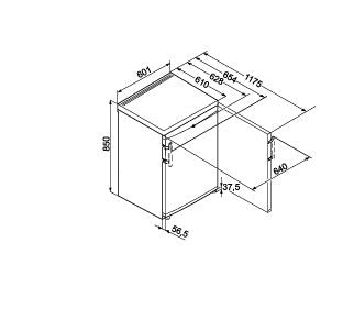 Liebherr T1714 Undercounter Fridge with 4* Ice Box (Discontinued)