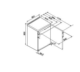 Liebherr T1810 Undercounter Larder Fridge (Discontinued)
