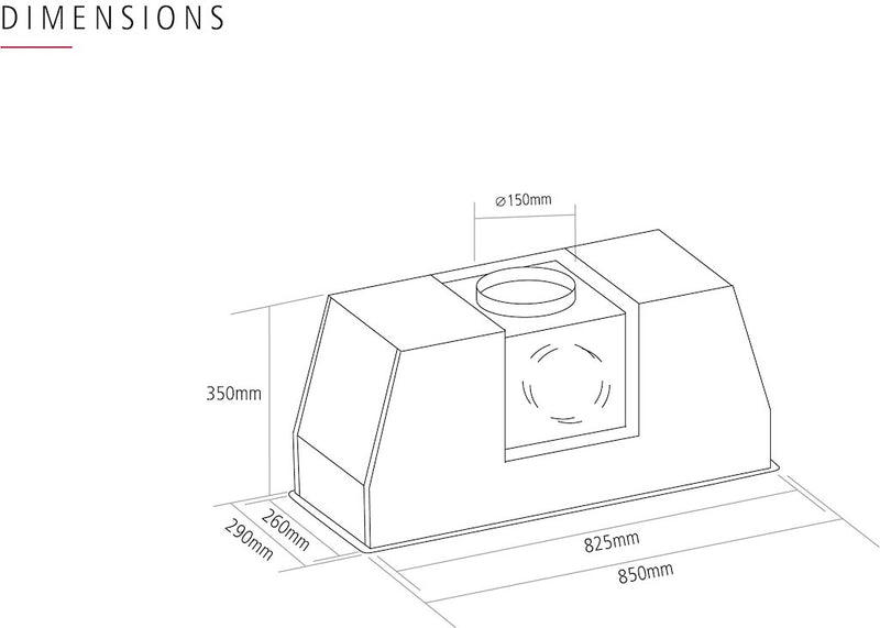 Caple TBU850 Integrated Cooker Hood (Discontinued)