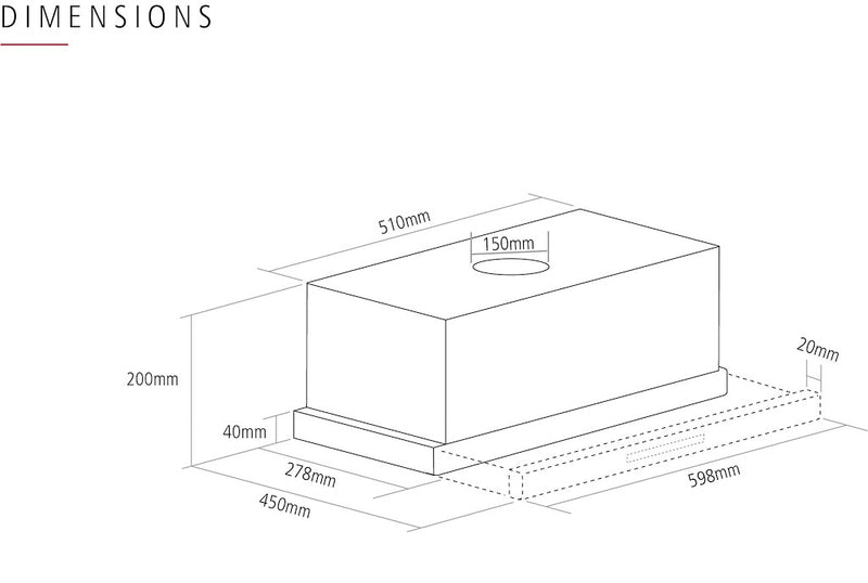 Caple TSCH601 Telescopic Hood