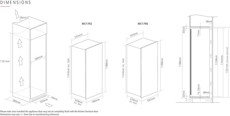 Caple WC1796 Wine Cooler