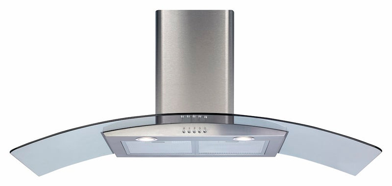 CDA ECP112SS 110cm Curved Glass Extractor