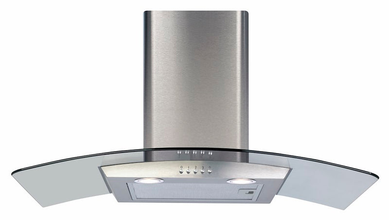 CDA ECP82SS 80cm Curved Glass Extractor