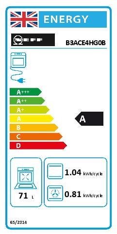 Neff N 50 B3ACE4HG0B, Built-in oven Graphite Slide&Hide® (Discontinued)
