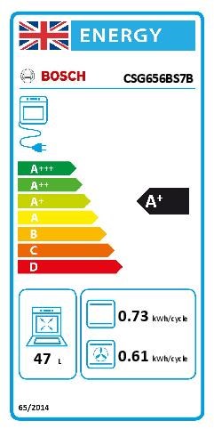 Bosch CSG656BS7B, Built-in compact oven with steam function (Discontinued)
