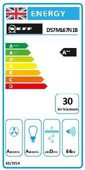 Neff N 90 D57ML67N1B, Canopy cooker hood (Discontinued)