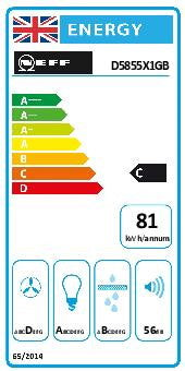 Neff N 30 D5855X1GB, Canopy cooker hood