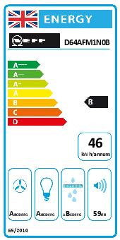 Neff D64AFM1N0B, Wall-mounted cooker hood (Discontinued)