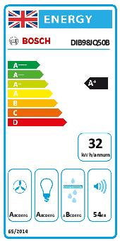 Bosch DIB98JQ50B, Island cooker hood (Discontinued)