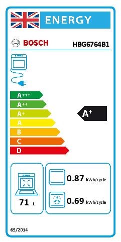 Bosch HBG6764B1, Built-in oven (Discontinued)