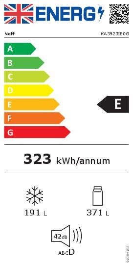 Neff N 70 KA3923IE0G, American side by side