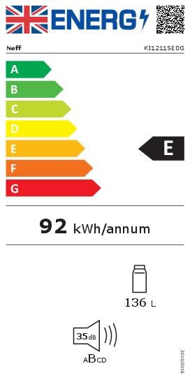 Neff KI1211SE0G, Built-in fridge (Discontinued)