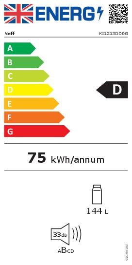 Neff KI1213DD0G, Built-in fridge (Discontinued)