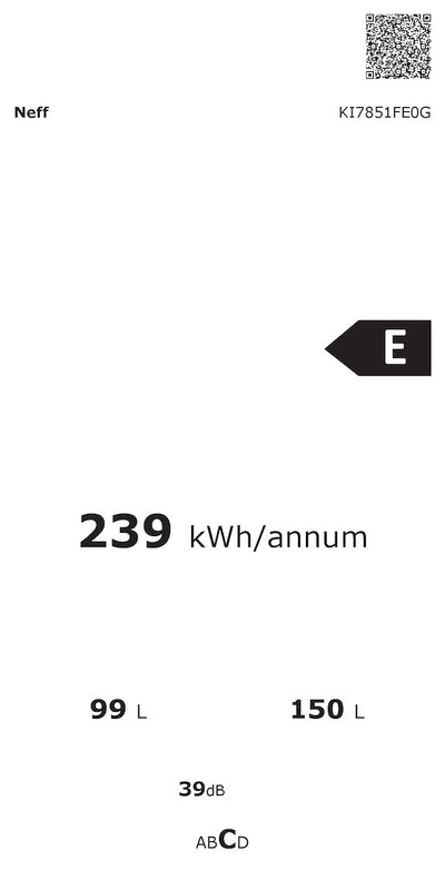 Neff N 30 KI7851FE0G, Built-in fridge-freezer with freezer at bottom