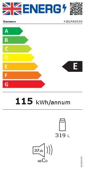 Siemens KI81RADE0G IQ500 Integrated Tall Fridge Fixed Hinge (Discontinued)
