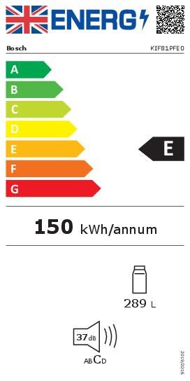 Bosch Series 8 KIF81PFE0 Built-in Larder Fridge (Discontinued)