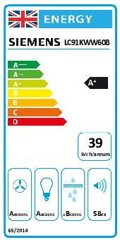 Siemens LC91KWW60B, Wall-mounted cooker hood (Discontinued)