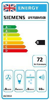 Siemens LF97GBM50B, Island cooker hood (Discontinued)