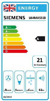 Siemens iQ 300 LI64MA531B, Telescopic cooker hood